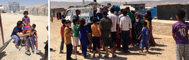 IIMSAM emergency efforts in refugee camps in Iraqi Kurdistan