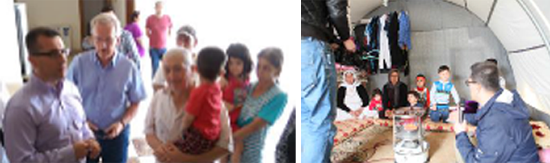 IIMSAM emergency efforts in refugee camps in Iraqi Kurdistan