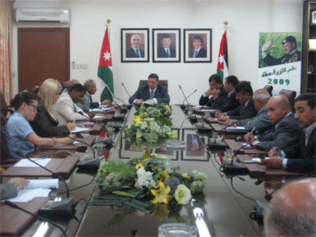 Photo from IIMSAM meeting with Jordanian Minister of Agriculture