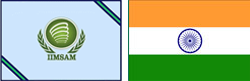 IIMSAM and India flags