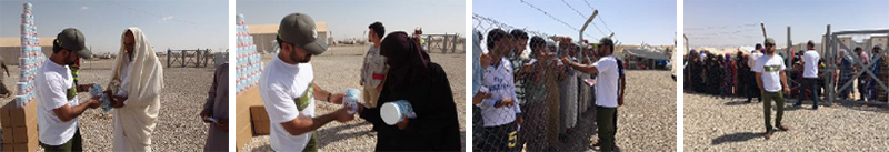 Mr. Peshraw with Refugee Children