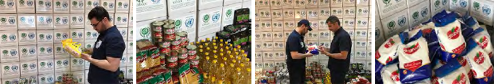 IIMSAM’s (Hon.) Amb. Res. Rep. H.E. Kawa Aban with some humanitarian food items for distribution