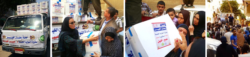 GWA Dr. Abbeer Khalil with supplies and the IIMSAM supply truck